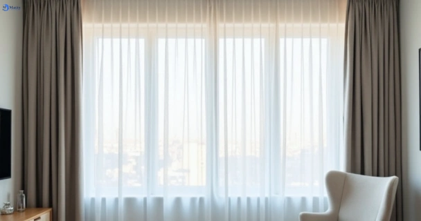 Freshly steam cleaned curtains in murrumba-downs QLD